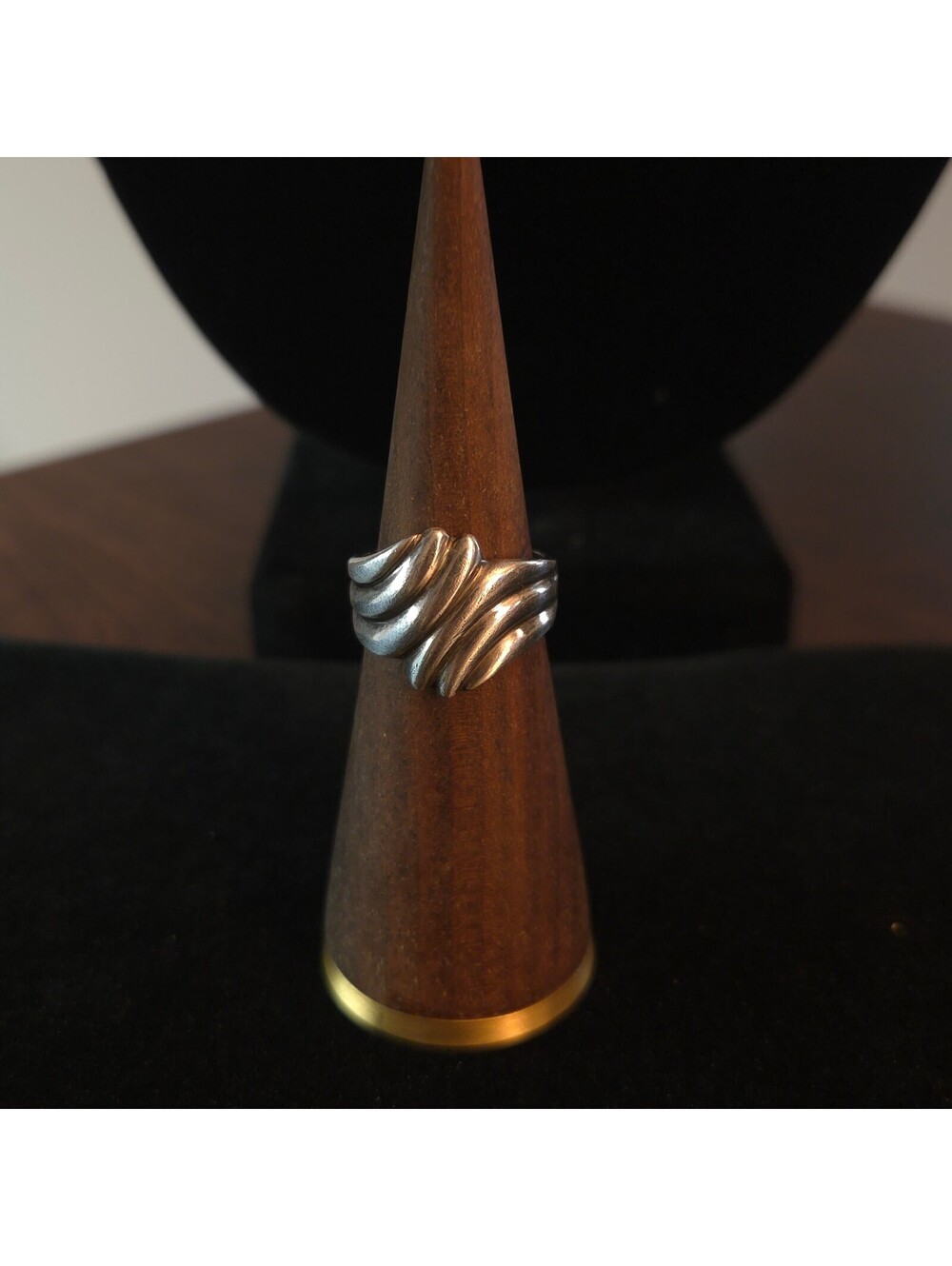 Vintage Size 6 Sterling Silver Wave Ring
